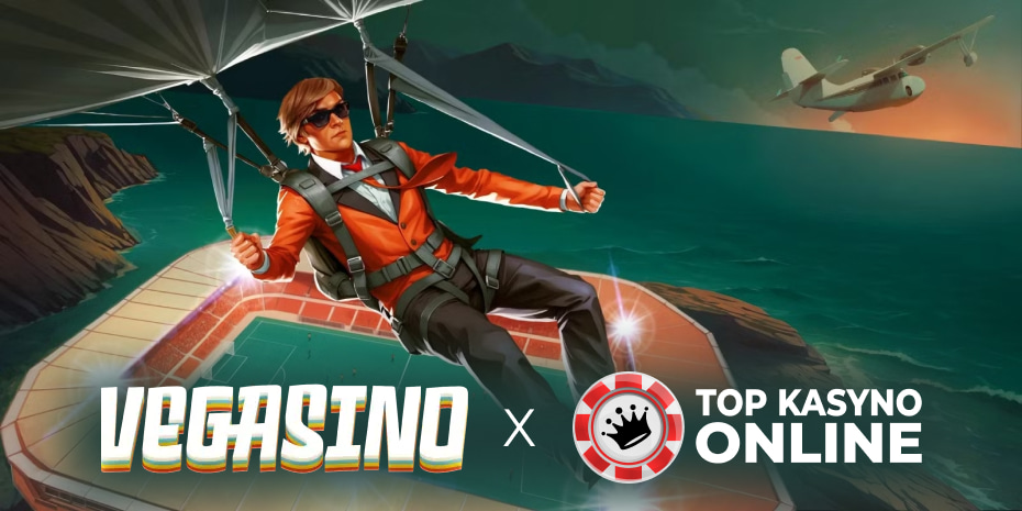 Interface du casino Vegasino montrant des machines à sous et des options de jeu