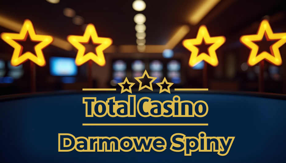 Visual representation of Total Casino promotional offers and spin bonuses on a device screen.
